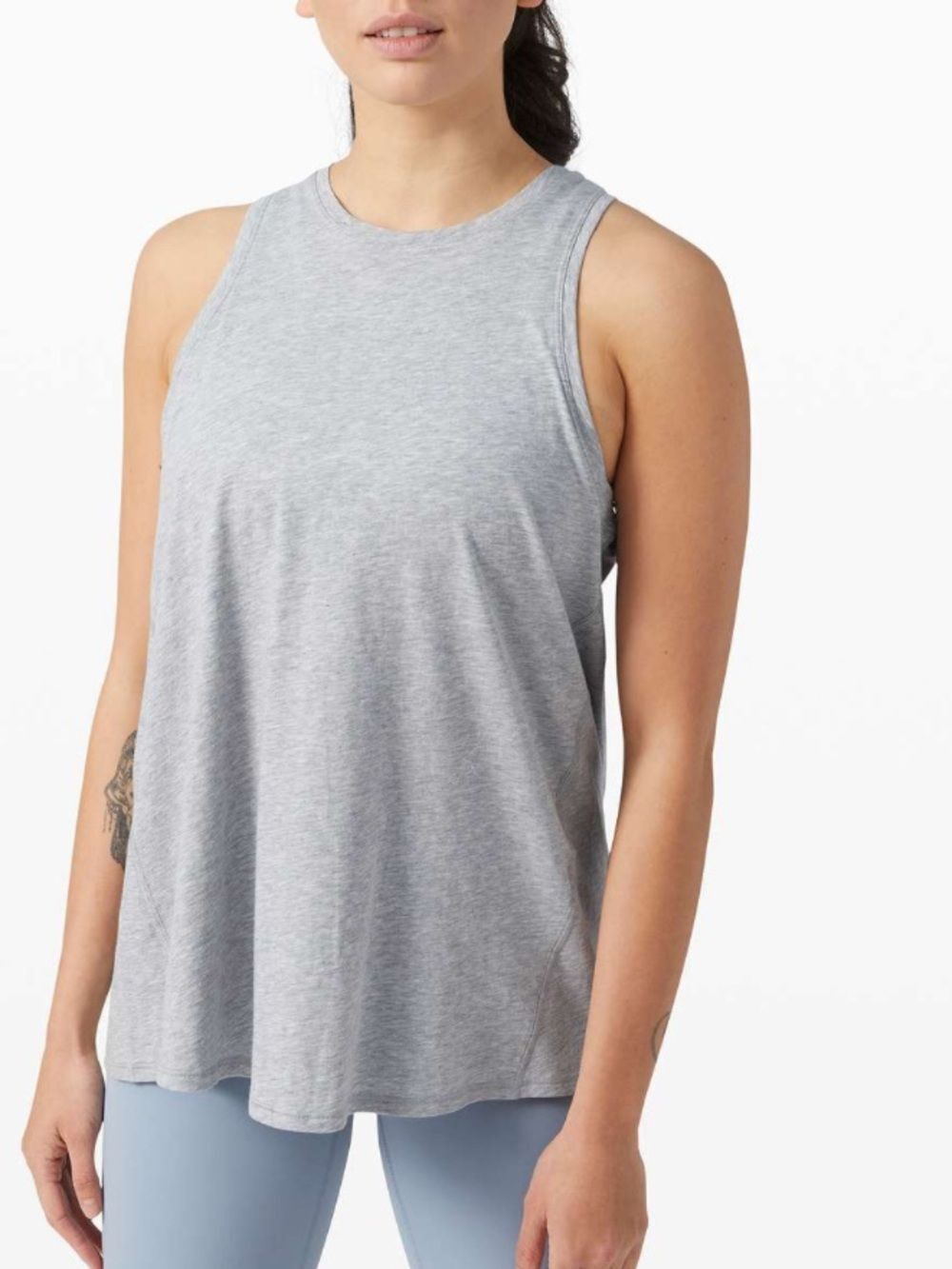 Lululemon All Tied Up Tank Grey - Picture 3 of 7